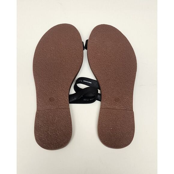 Madewell The Boardwalk Double Strap Slide Sandal Black Size 7.5 - Picture 7 of 8